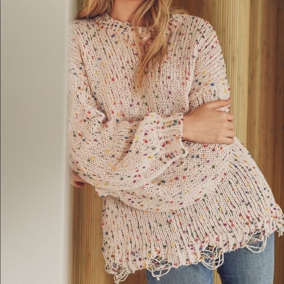 ⭐️N E W⭐️LAST FEW⭐️Knit Colorful Confetti Sweater - Picture 2 of 5